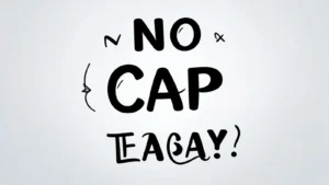 no cap slang meaning